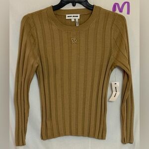 DKNY Beige Cotton Knitwear